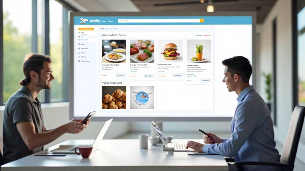 Moderne Website mit durchdachtem Navigationsmenü, benutzerfreundliche Oberflächengestaltung, helle Webseite