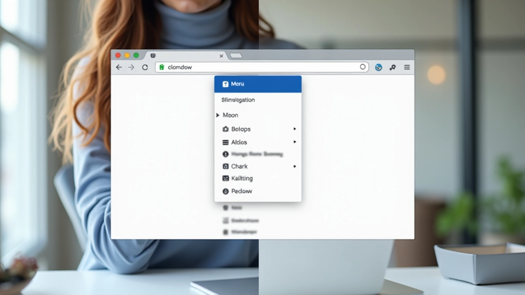 Vergleich zwischen einfachem Dropdown-Menü und komplexem Mega-Menü auf einer Webseite